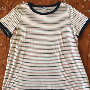 Old Navy XL Ringer Top